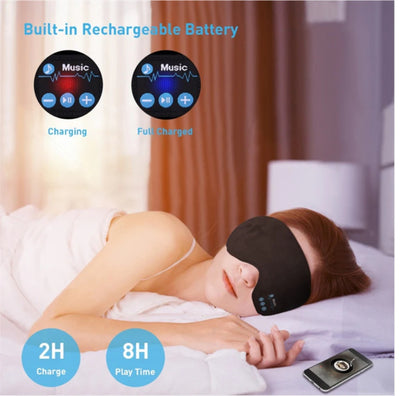 Maschera Per Dormire con cuffie bluetooth